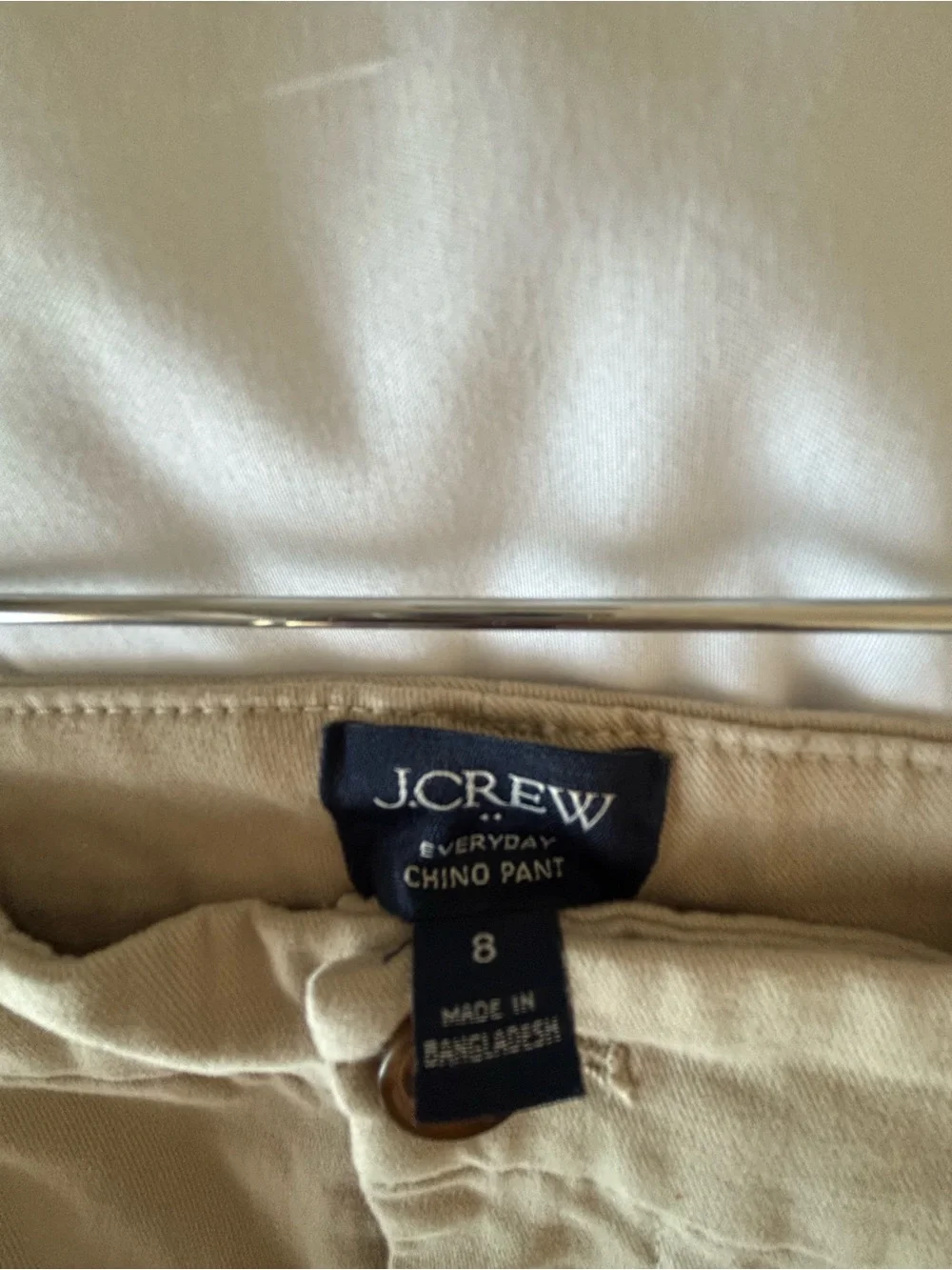 Womens Khaki Straight Fit Pants